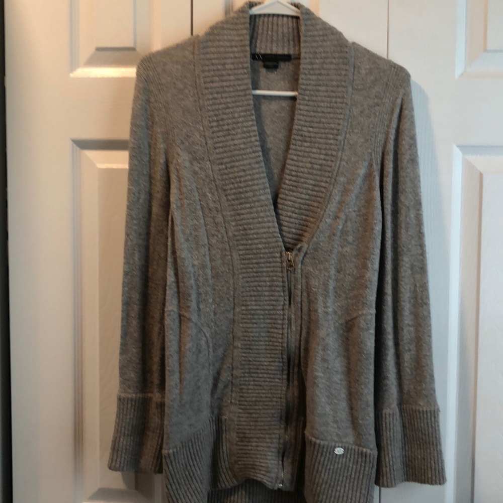 Grey zip sweater